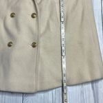 70s Vintage Ivory Wool Forecaster Coat military naval style double breasted Med White Photo 5