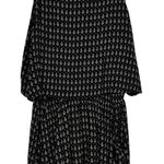 Lulus  Black White Printed Tiered Romper Womens S Beachy Casual Summer Sleeveless Photo 0