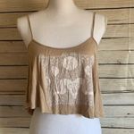 Young Romantics Tan Southwestern Crop Top Photo 0