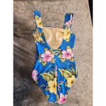Costa Del Sol Size 10/32 Blue Tropical Floral One Piece Swimsuit 10 Photo 2