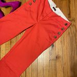 Ann Taylor Loft Marisa Trousers strap back Retro Buttoned Trousers straight slim 60’s-70’s Photo 1