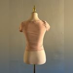 Cute Buttery Soft Pastel Pink Butterfly Square Neck Baby Tee | Size: M Size M Photo 1