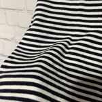 CHAPS Navy White Striped S/S Henley Petite Medium Photo 3