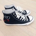 Converse Chuck Taylor All Star Made With Love Sneakers W10.5 M8.5 Black High Top Photo 4