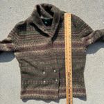 Ralph Lauren Vintage Lauren  Lambswool Olive Green Fair isle Cardigan Sweater MED Photo 6