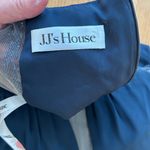 JJ's House JJ’s House Dark Navy Evening Gown Size 8 Beaded Sleeve Floor Length Formal Dress Photo 10