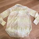 Nasty Gal Tie Dye Oversized Button Front Curved Hem Shirt Size US4 Photo 3