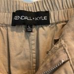 Kendall + Kylie  Tan Wide-leg Pants with Pockets Size Large Photo 2
