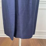 Vintage Mix & Match Dark Blue Sheath Dress Long Blazer Ivory Trim XS Photo 11