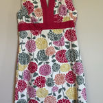 Boden Fun Flirty BIG MUMS Sun Flowers Womens 6 Reg Hot pink‎ Border Dress Pink Photo 0