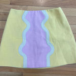 Tuckernuck Yellow and Purple Mini Skirt Photo 0