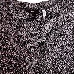 H&M Marled Gray Black Chunky Knit Oversized Sweater Dress Size Medium Hygee Photo 3