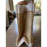 Santa Barbara Design Studio BEACH Bag Tote Jute Leather Handle NEW Without Tag Tan Photo 6