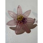 Pink Resin Flower Stud Earrings Dainty Cute Pastel Floral Y2K Women's Jewelry Photo 1