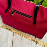 Spartina 449  Pink Linen Tote Gold Palm Embroidery Resortwear Tropical Vacation Photo 7