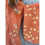 Urban Outfitters  Women's Dress Midi Off Shoulder Orange Floral Size Medium Photo 9