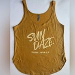 Next Level Apparel Women’s Sun Daze FGL House Tank Top in Mustard Yellow Size S Photo 4