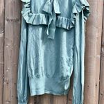 ZARA women’s Ruffle knit sweater with Bow Photo 7