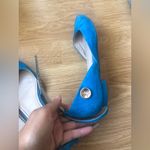 Miss Sixty  blue nubuck leather pointy/flat shoes Photo 1