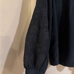 Who What Wear  Black Long Sleeve Blouse Photo 1