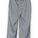 Chico's Chico’s size 00 (XS/2) crop mini sailor stripe hardware crop fashion deep navy Photo 2