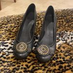Jack Rogers  black leather heels 8.5 Photo 3