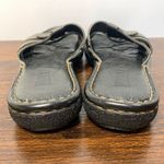 Born black, brown leather slide size 8/9.5”￼ Black Photo 3