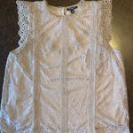 Cable & Gauge  Lace Sleeveless Boho Blouse in Champagne - size 3XL Photo 3