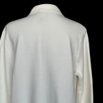Lands' End Lands’ End Knit Sweater Blazer White Women’s Size M 10-12 Casual Neutral Cotton Photo 4