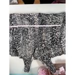 Rebecca Taylor Black White Abstract Print V Neck Pleated Drop Waist Dress Size 2 Photo 6