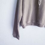 Aerie  New Love Green Ribbed Hoodie Photo 2
