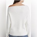 Treasure & Bond  Long Sleeve Ribbed One-Shoulder Pullover Sweater Gray Size Large Photo 3