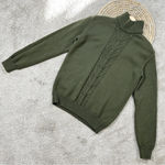 Rossignol Women’s 100% Virgin Wool Turtleneck Knit Sweater in Dark Kaki Green M Size M Photo 1