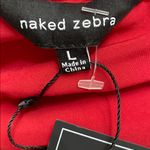 Naked Zebra  Bold Red long sleeve dress size large Photo 7