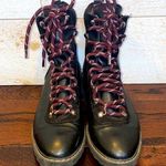H&M  Women’s Black Lace Up Fleece Lined Winter Boots Size 8 Photo 5