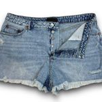 House of Harlow 1960 Denim Jean Cutoffs Shorts Button Fly High Waist Size 32 Blue Photo 1