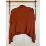 Willow and Wind Brown Ribbed Knit V Photo 1
