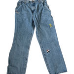 Teddy Fresh  Looney Tunes Embroidered Denim Jeans Women's Size 31 Light Wash Photo 0