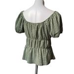 Madewell NWT, Tiered Peplum stretchy in Sweet Basil, Sz L Photo 5