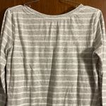 Victoria's Secret  Woman's Grey Striped Lace Heart Nightgown Size Medium Photo 3