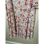 Natural Life M Medium Floral Maxi Dress Boho Flare Sleeves Sheer Tiered NO SLIP Photo 1
