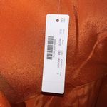 J.Crew  NWT One Shoulder Ocho Silk Blend Orange Plaid Dress with Bows Size 2 Photo 8