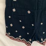 Loft  outlet- Navy red/white embroidered flower pattern- size 6 Photo 9