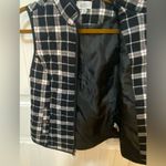 Croft & Barrow  quilted black/white plaid vest Photo 2