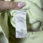 All:Row Cropped Crewneck Sweatshirt Pleated Shoulder 100% Cotton Size Small Green Photo 3