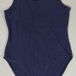 Zenana Outfitters Navy Blue Solid Racerback Tank Top Bodysuit Onesie Shirt Cami Size S 🧿 Photo 0