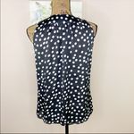 Signature by Larry Levine Sleeveless Top Pearl Embellished Polka Dot Black PM Black Size undefined Photo 7