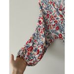 Billabong Safe Bet Surplice Top Floral V-Neck Boho Blouse Size Medium Photo 5