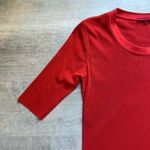 Vivienne Tam Micro Mesh Short Sleeves Top Size P Burnt Orange Photo 2