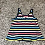 Old Navy  Striped Tank Top Ribbed Knit Button Front Sleeveless Top M Tall‎ Photo 4